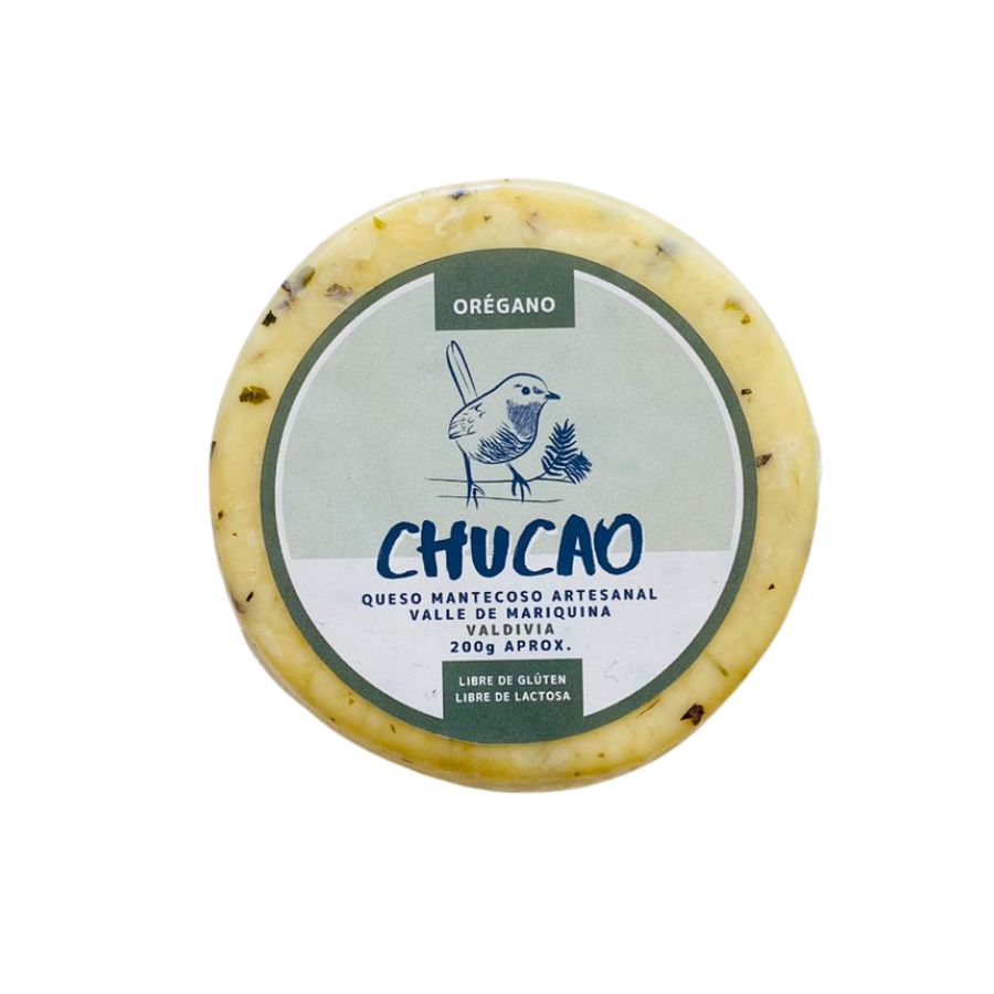 Queso especiado de vaca oregano 200 grs Chucao